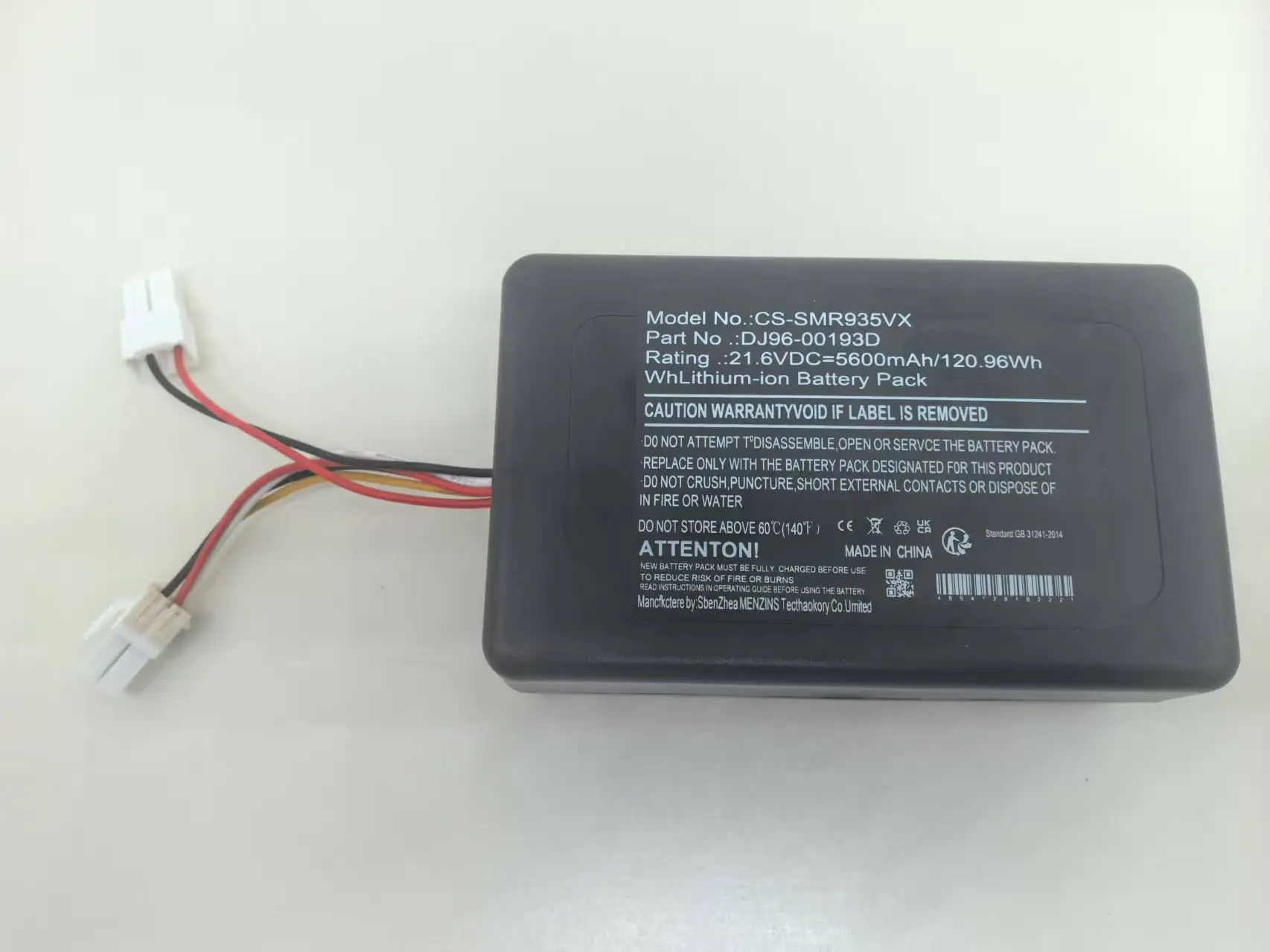 

6000mAh Battery Replacement for Samsung DJ96-00193D, PowerBot R9250, PowerBot R9350, SR20K9350WK, VR2AK9350WK/AA