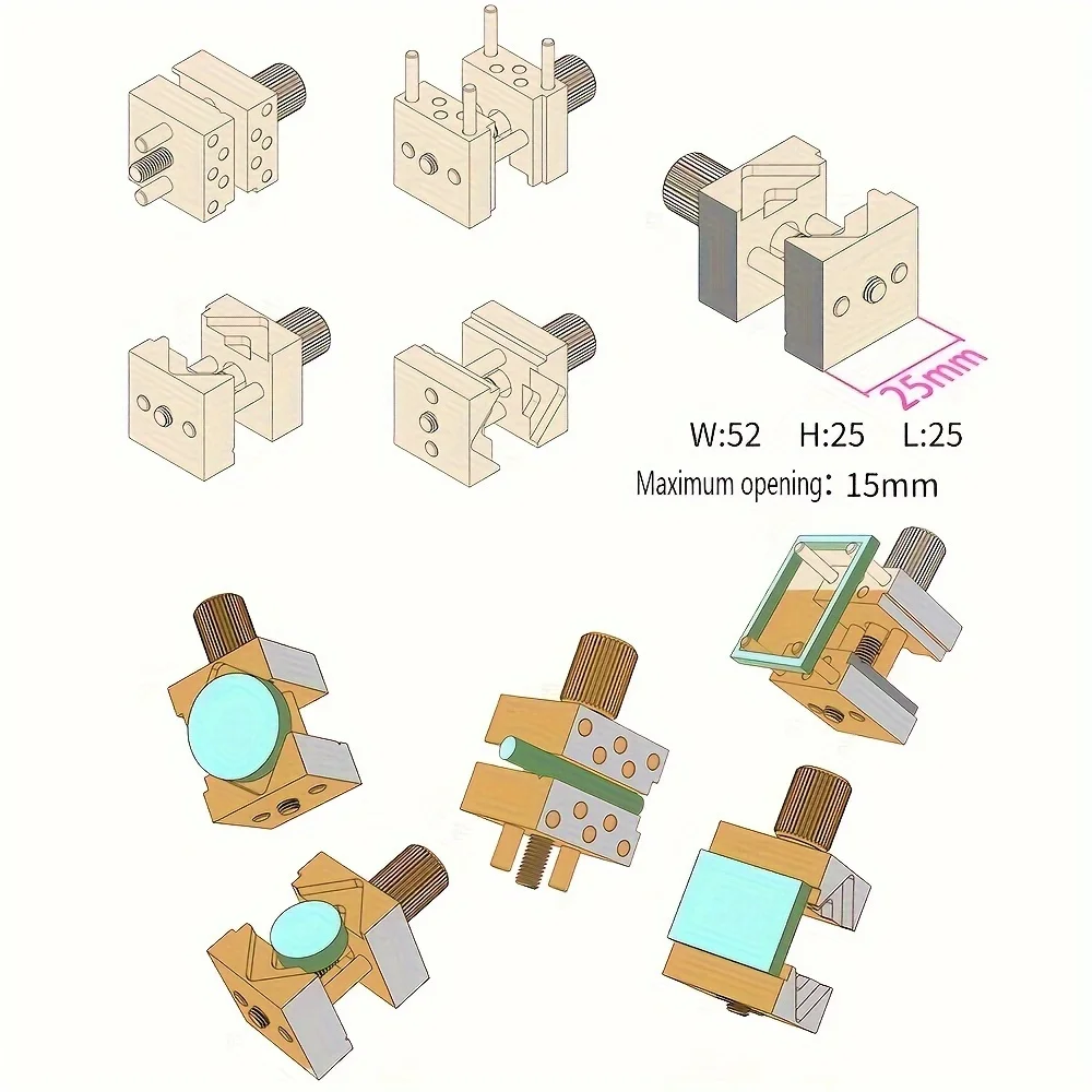 Imagem -04 - Multifuncional Bench Vise Modelo Vise Alicate Portátil Workbench Woodwork Clamp 1pc Aço Inoxidável