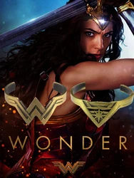 Movie Wonder Woman Charm Bangle Diana Prince Tiara Bracelets Bangles for Women Men Jewelry Gift