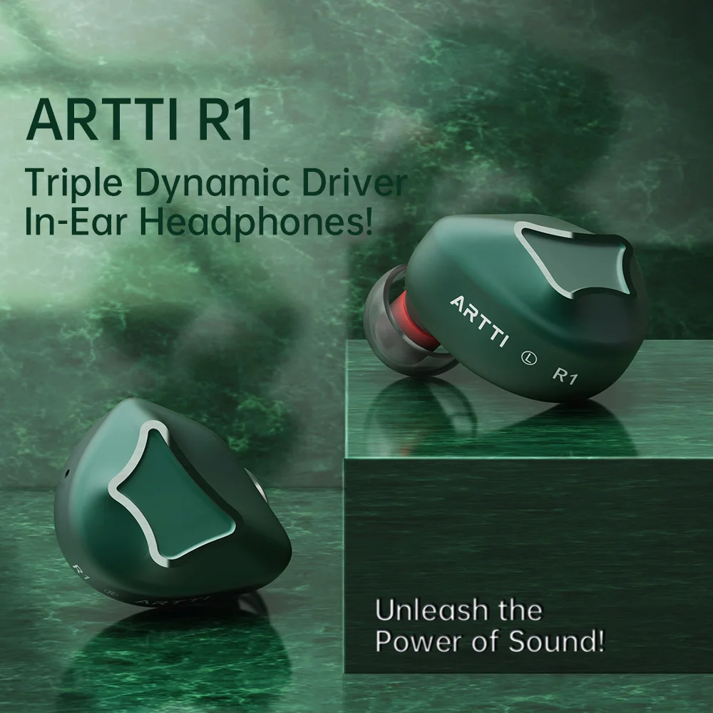 

ARTTI R1 3DD Wired Best HIFI In Ear IEMs Earphone Triple Dynamic Driver Earbud Monitor Headphone with 0.78 2pin 3.5/4.4mm Plug