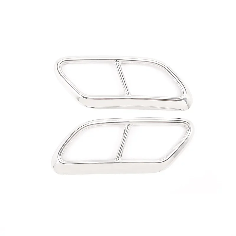 Silenziatori per tubi di scarico per auto in acciaio inossidabile nero Copertura per coda Gola Trim per Volvo S90 2016-2020 V90 2016-2019 S60 2020-2022