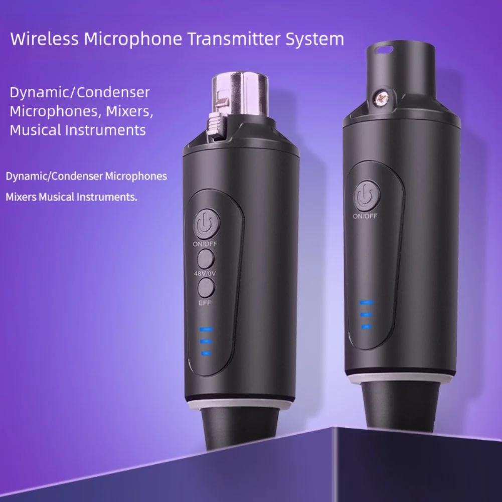 

Wireless 2.4G Dynamic Condenser Microphone System Compact Versatile Microphone Wireless Emission And Reception System Accessorie