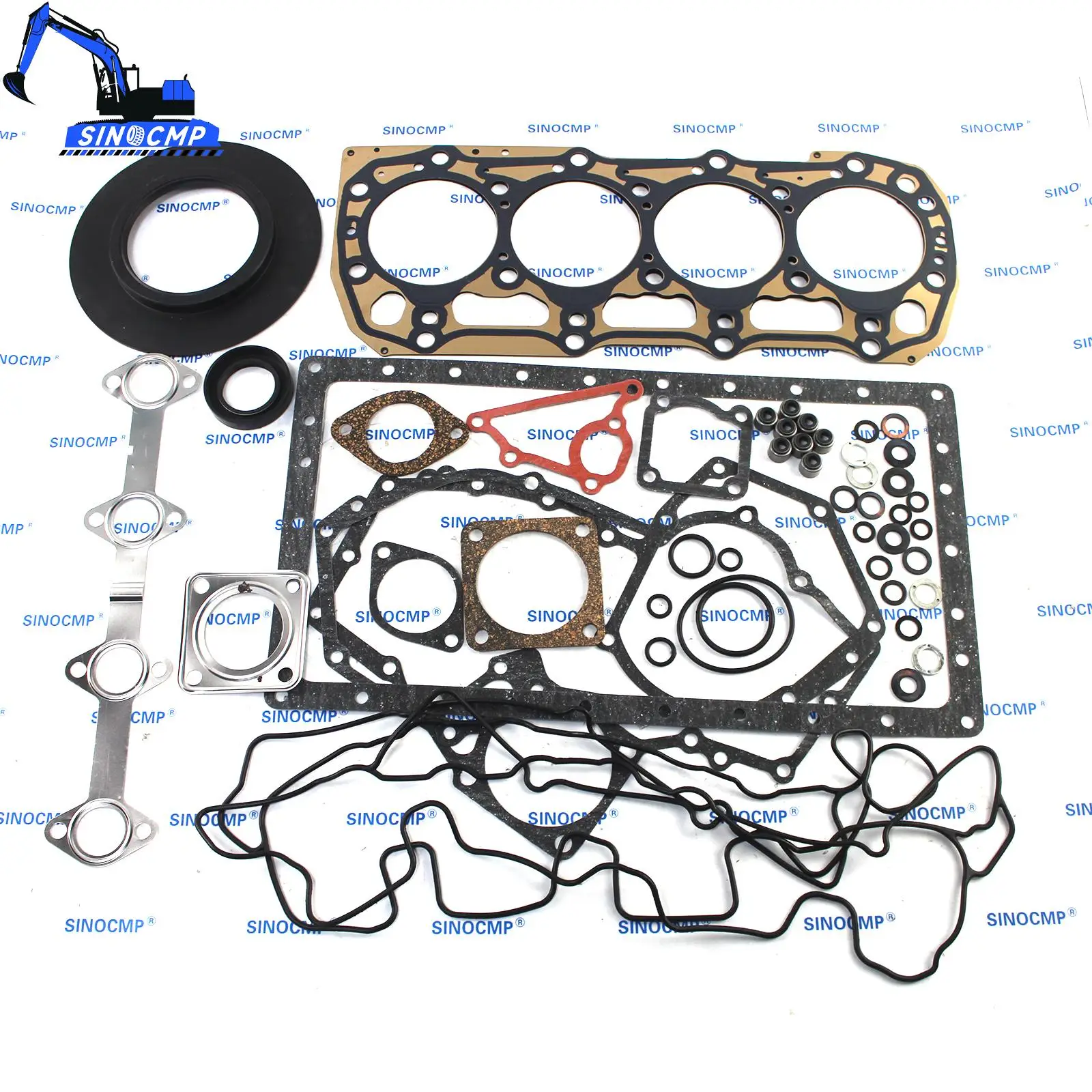 3024C 3024T 3024CT Engine Gasket Kit 177-3269199-2653 For Compact loader RC-60 Skid steer 216B 232B2 216B2 242B 216B3 242B2