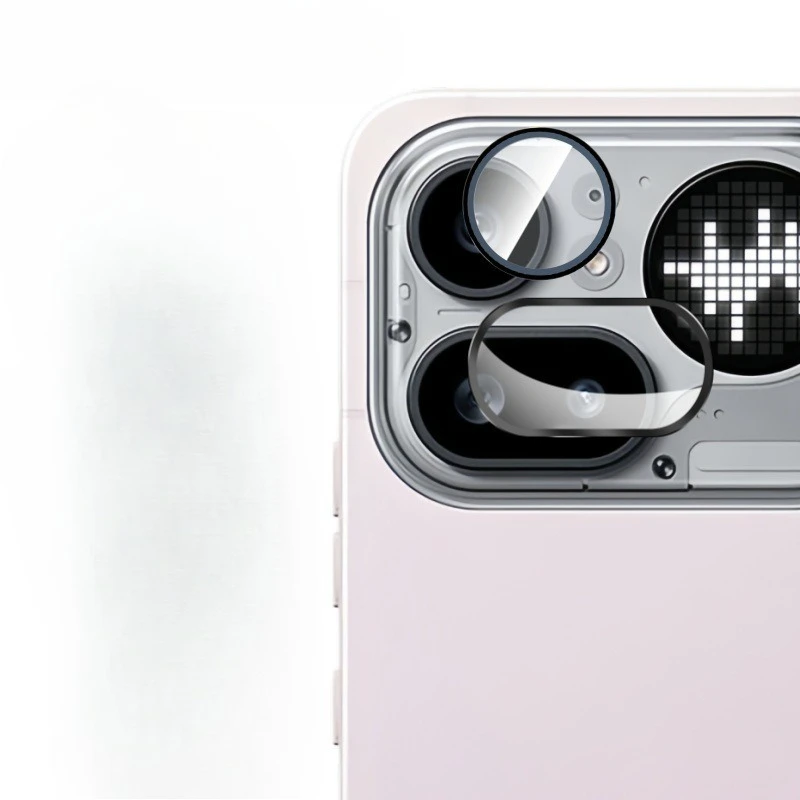 

1 комплект защитной пленки для объектива камеры Nothing Phone (4a) Pro с металлическим кольцом, защитные стеклянные колпачки для объектива Nothing Phone 4A Pro