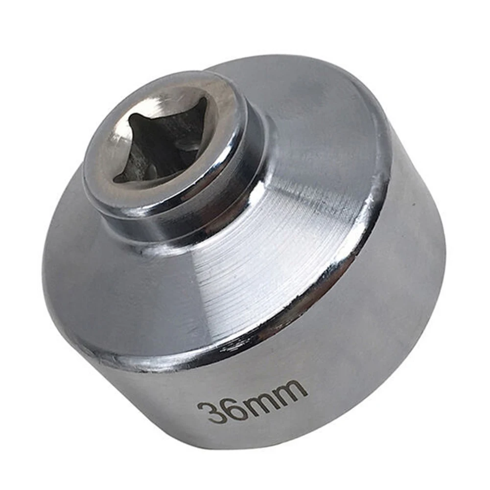 Low Profile 36mm Oil Filter Socket Tool Designed for Easy Access to Tight Spaces Compatible with 3/8 Inch Drive