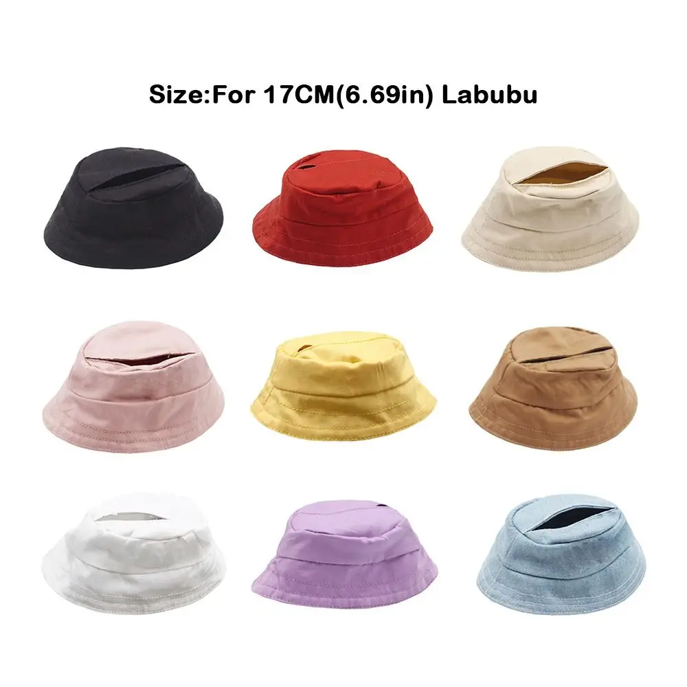 For 17cm Labubu Fisherman Hat Handmade Miniature For 17cm Labubu Hats Replacement Accessories Doll Clothing Match Joint Doll