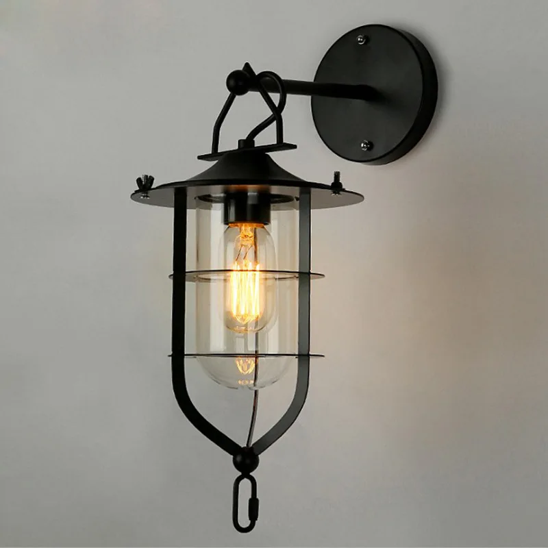 Industrial Style American Retro Wall Lamp Restaurant Bar Commercial Staircase Corridor Decoration B&B Hotel Coffee Shop Lighting Fixtures