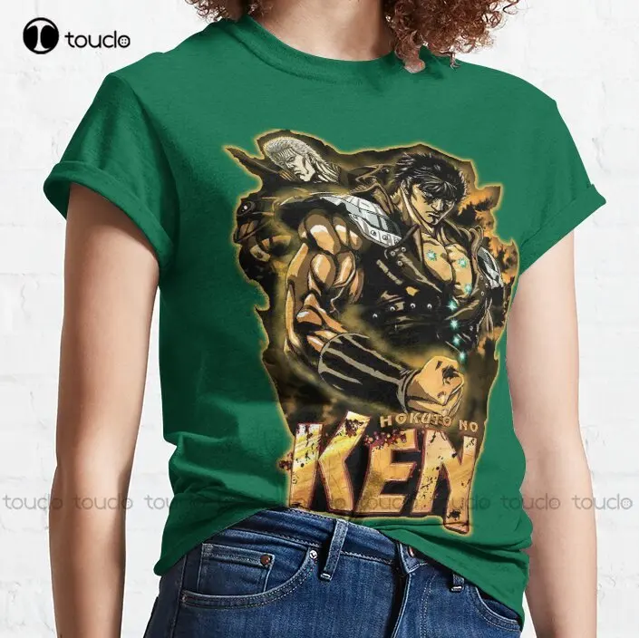 Hokuto No Ken Anime Classic T-Shirt Fist Of The North Star Kenshiro Anime Hokuto Woman Shirts Digital Printing Tee Shirts Xs-5Xl