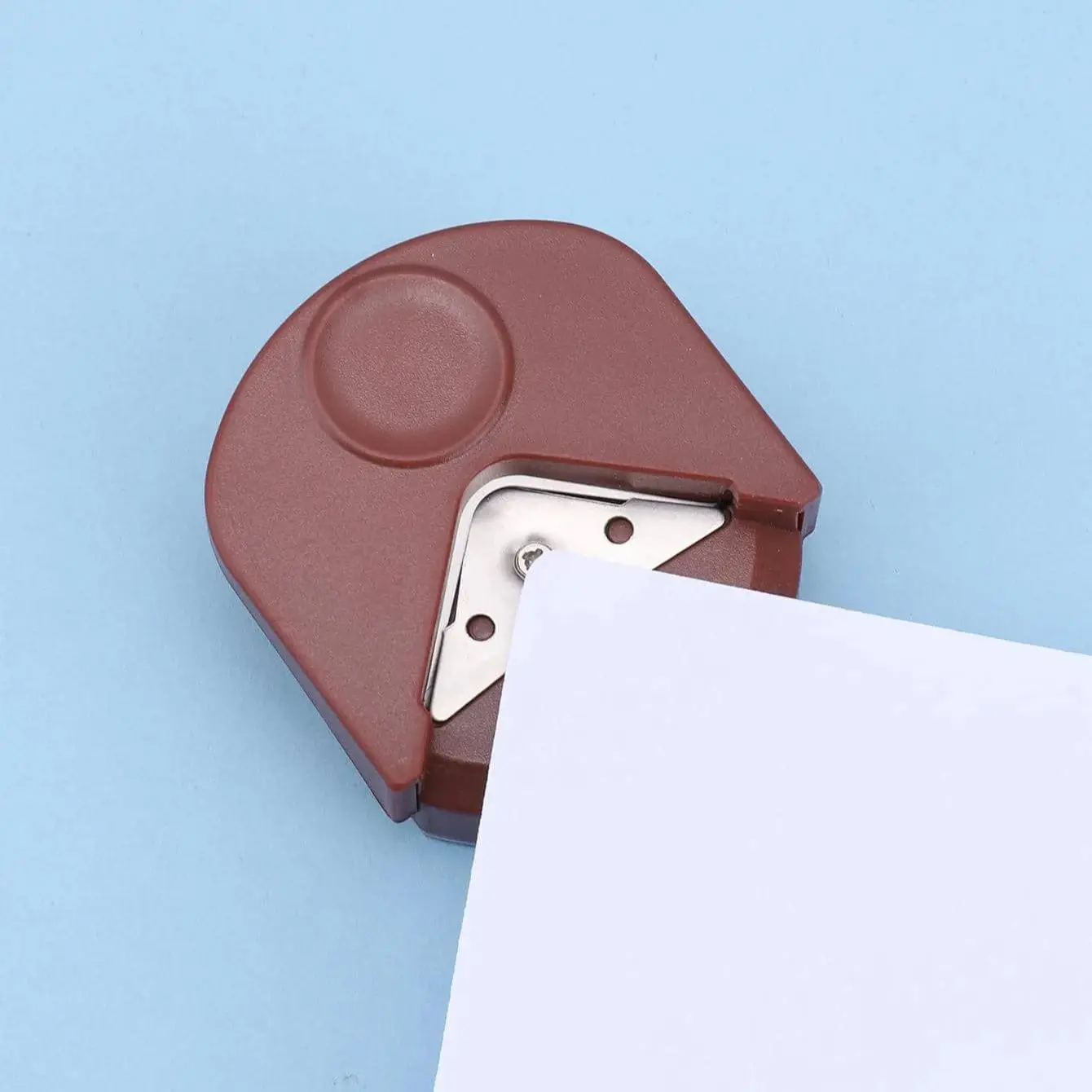 1 قطعة مستدير زاوية R4 محمول بسيط ، بطاقة تهنئة قابلة للضغط يمكنك صنعها بنفسك بطاقة تهنئة للصور مدببة زاوية مشذب الورق ، بيان القرطاسية