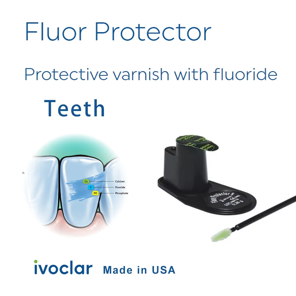 Barniz de flúor para dientes, Gel Protector de flúor Dental para niños, Ivoclar Vivadent AG, 0,4 ml, productos protectores desensibilizantes sensibles