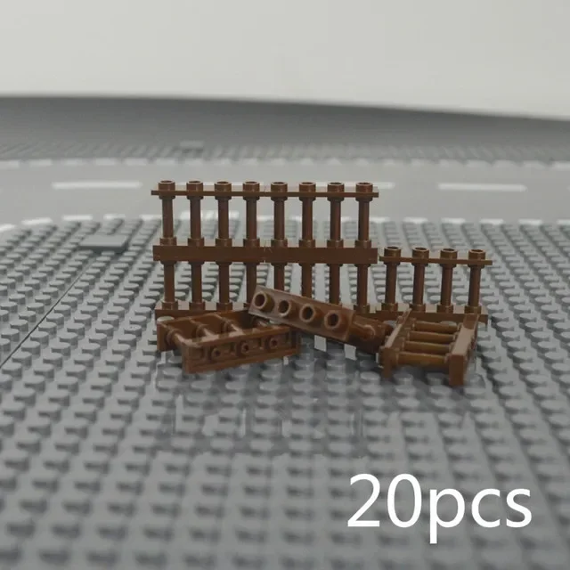 MOC Stadt Freunde Haus Teile Zaun Treppen Leiter Tor Bausteine Tür Fenster Figuren Garten Leduo DIY Zubehör Ziegel