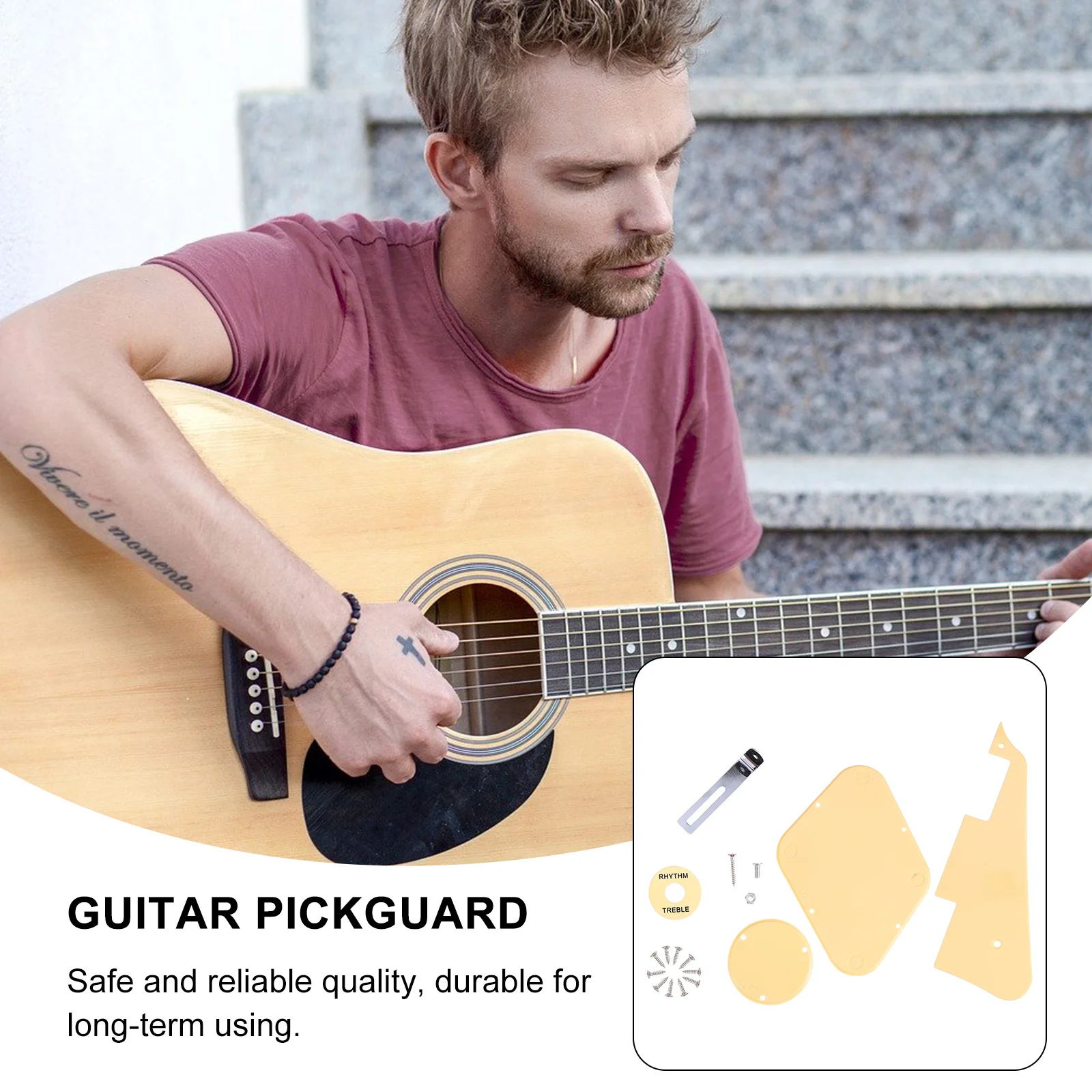 

Electric Guitar Accessories Bracket Scratch Plate Folk for Ukulele Anti-Scratch