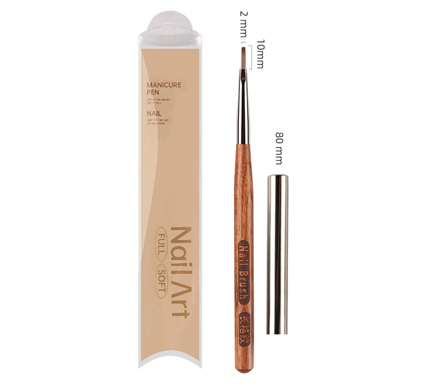 Nail Art Brush Checker Nail Drawing Painting Liner Brush Nail Art Tool Acrylic UV Gel Painting Brushes DIY Design Manicure Tools