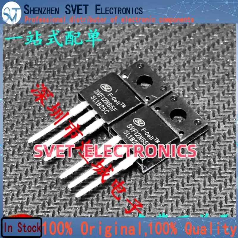 10PCS-50PCS  SVF12N65F  TO-220F  MOS 650V 12A  Original In Stock Fast shipping