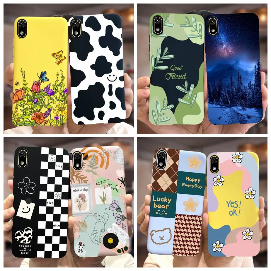 For Huawei Y5 2019 Case Honor 8S Stylish Painted Cover Silicone Soft TPU Phone Case For Huawei Y5 2019 Honor8S Back Cover Bumper