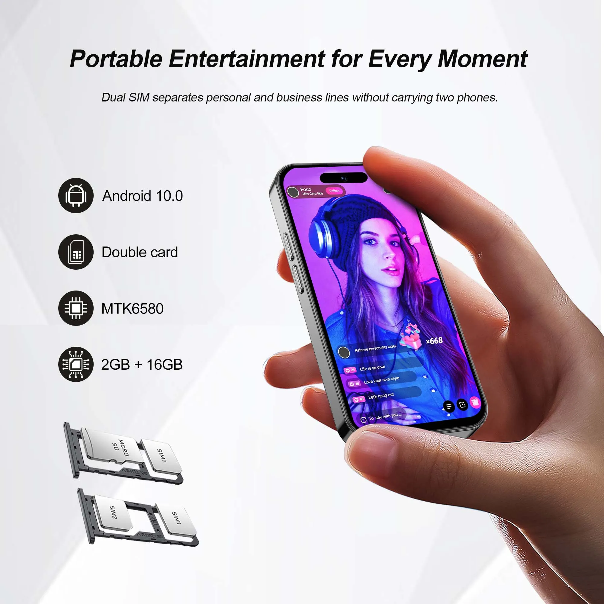 SERVO S16 Mini Smartphone 3.9