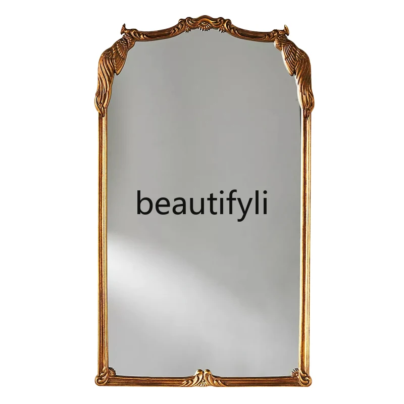 

Medieval, full-length mirror wall-mounted handmade, retro floor-to-ceiling, wall-mounted full-length mirror, bathroom mirror