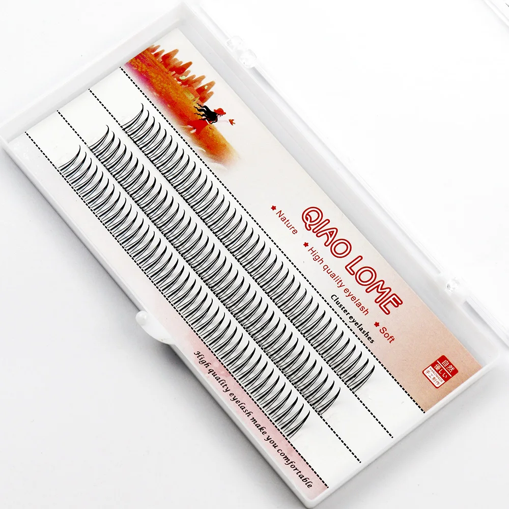 Individual Mink Eyelashes 1 Box/120 Bundles Natural Eyelash extension 3D Russia Individual Eyelash Cluster Makeup Tools Lashes