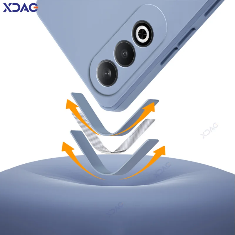 Funda de teléfono de silicona líquida cuadrada Original para OPPO K12 Plus K12Plus 5G 6,7 "360 funda protectora suave anticaída bolsas a prueba de golpes