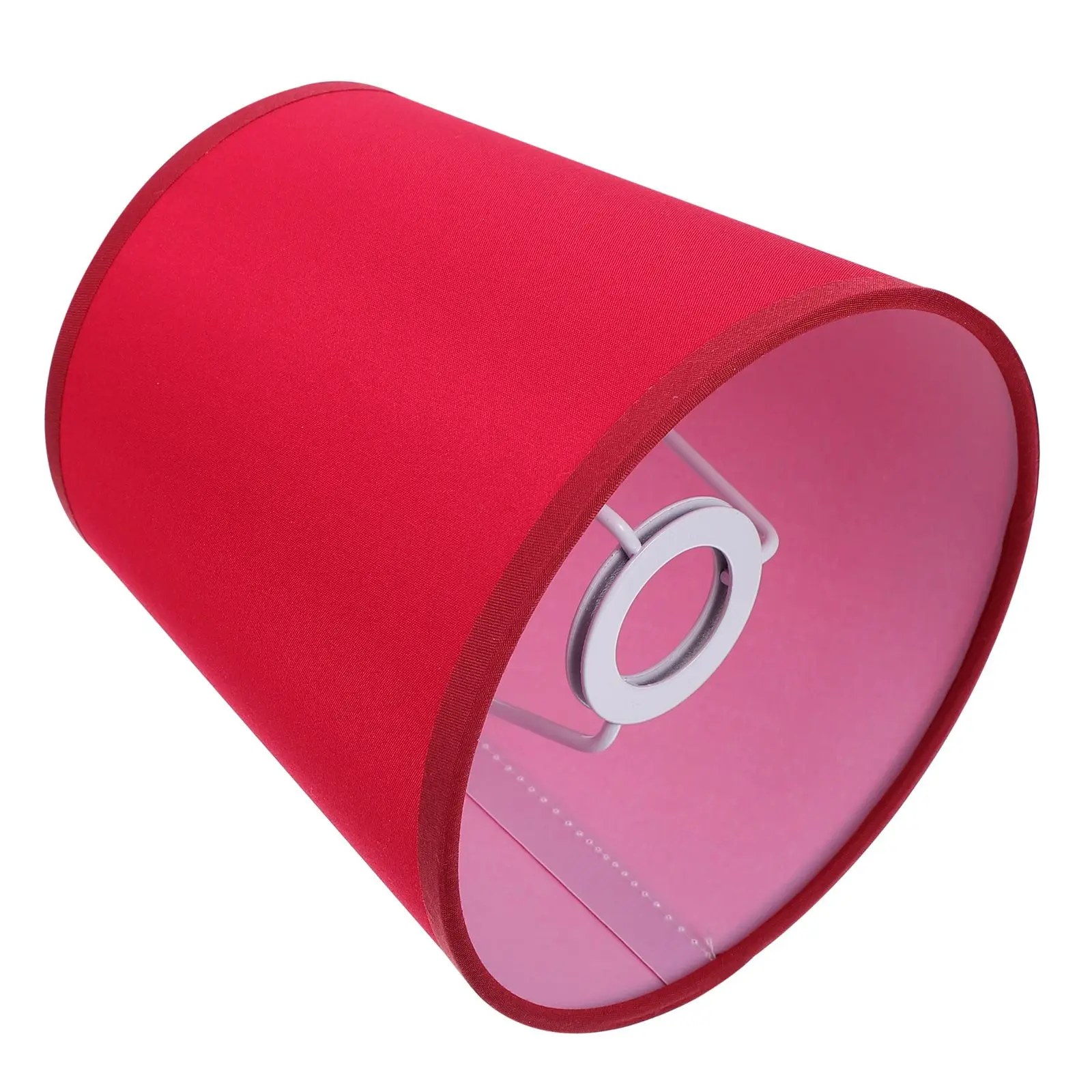 

Fabric Lampshade Red Cloth Table Lamp Cover Pendant Shade Accessories Warm Atmosphere Bedroom Lighting Decor Diffuse