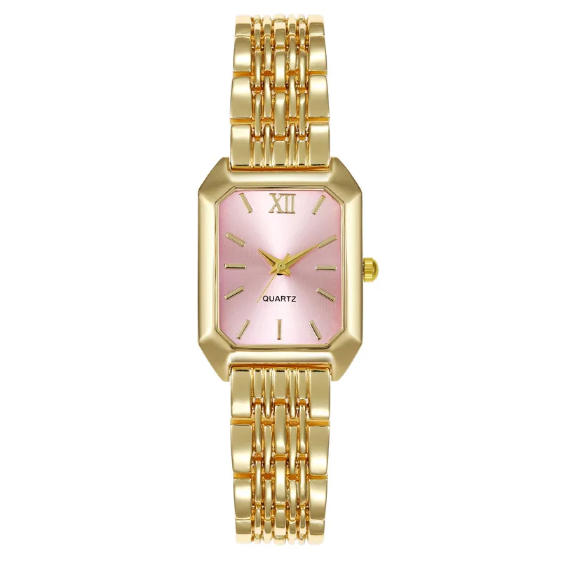 Neue Golduhren für Damen, Damen-Armbanduhr, Gold-Quarz, minimalistische Uhr, Geschenk