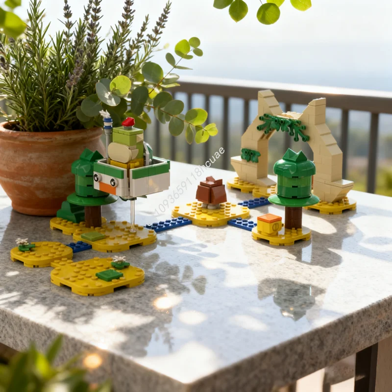 

247 шт. MOC Mariosed Bowser S Fury Meet Junior Модель Рождественские подарки Строительные блоки Сборка Идеи Игрушки Образовательный кирпич День рождения