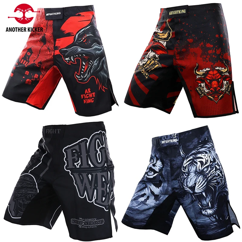 

Mma Men Women Breathable Muay Thai Fiess Bo Training Shorts Martial Arts Jiu-Jitsu Fight Kickbo Pants