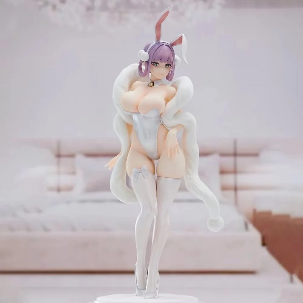 

Cz New Premium Purple Hair Anime Bunny Girl Figure Collectible Pvc Model Living Room Bookshelf Pc Case Decor For Anime Fans