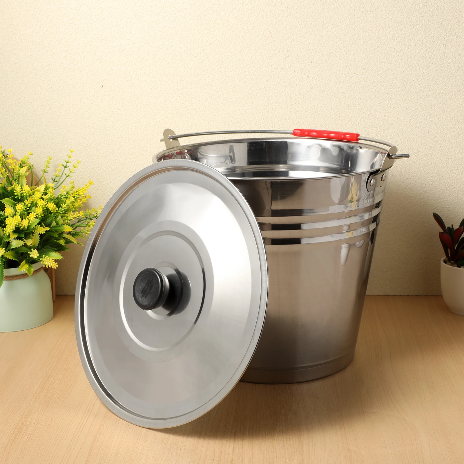 

BBQ Charcoal Holder Ash Bucket 201 Stainless Steel Silver Hot Ash Storage Tank Fireplace Garden Kitchen Use Lightweight Durable