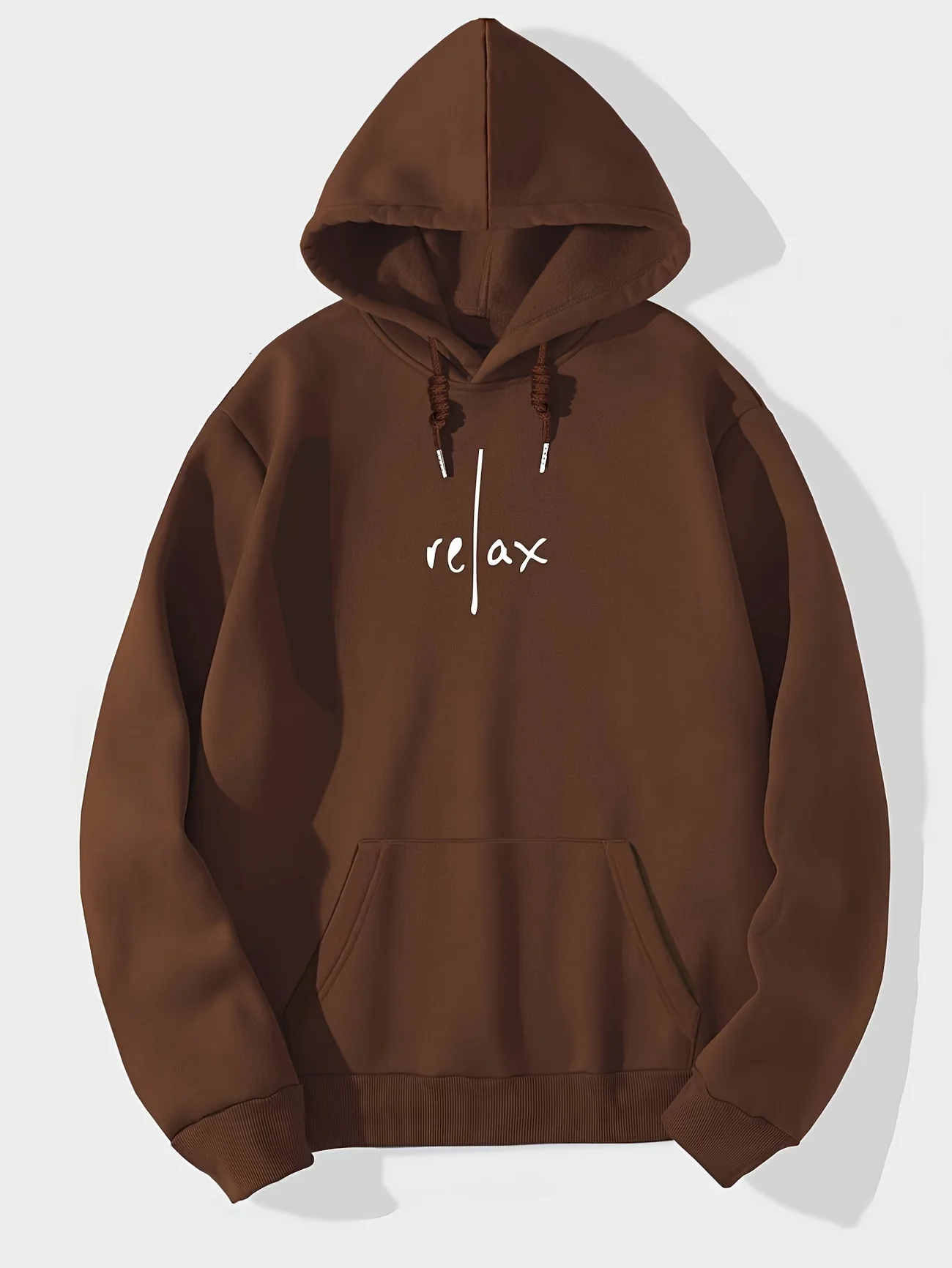 2027 RELAX  men's minimalist hoodie with fashionable printing suitable for casual warmth in spring autumn and winter comfortable