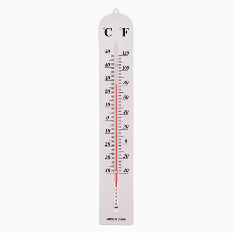 Glass rod red water thermometer larger scale household indoor wall-mounted greenhouse outdoor breeding