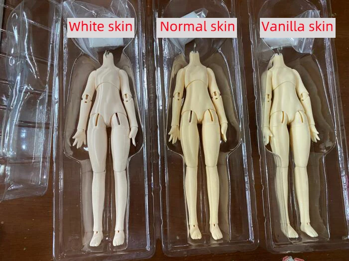 New UFdoll 1/6BJD Doll Joint Body for Blyth, GSC, Similar To OB24 Girls Body No Makeup Doll Head Replacement Hand