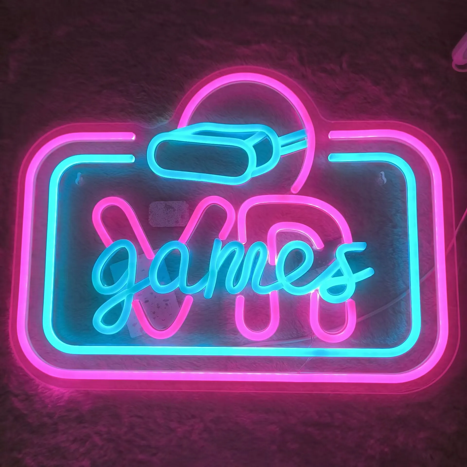 ゲーム-led-ネオンサイン-usb-調光可能なネオンライトサイン-ゲームルーム-寝室-バー-リビングルーム-誕生日パーティー-ギフト-壁装飾用