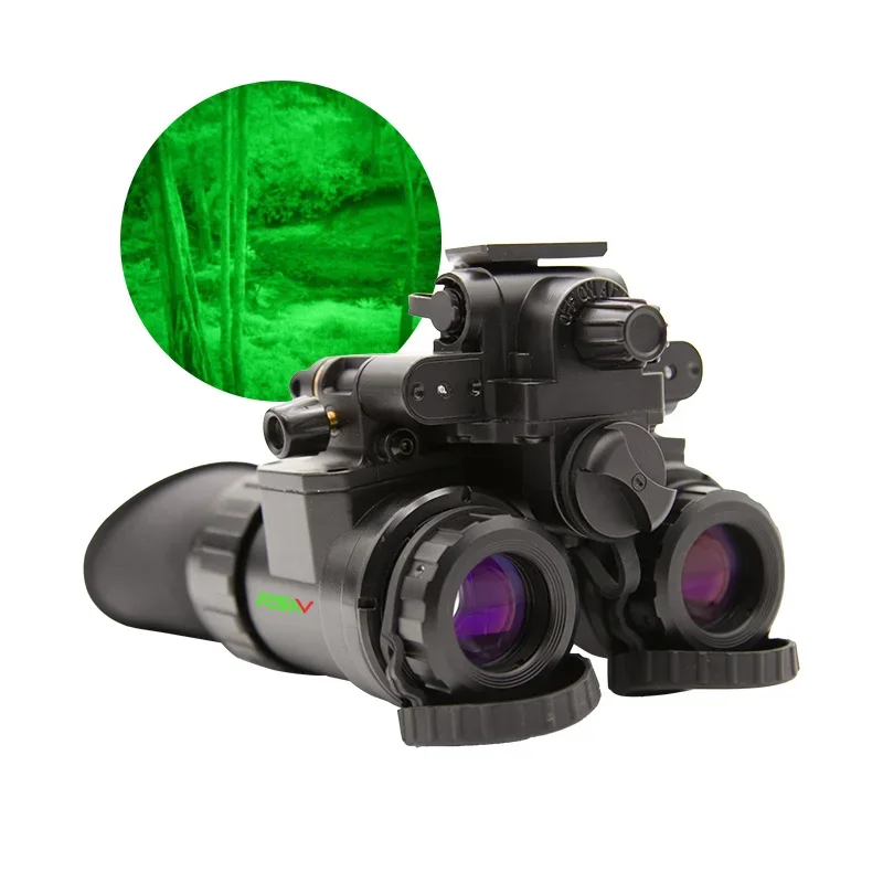 In Stock Generation 2+ P43 Green Phosphor Helmet Mounted Night Vision Binocular IP65 Protection Level PVS31