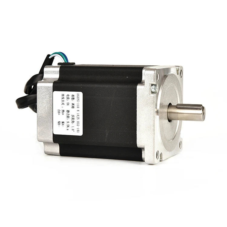 Motore passo-passo ibrido Nema34 da 86 mm 86byg250 Modello rotondo da 8,5 NM Prodotto durevole nella categoria dei motori passo-passo