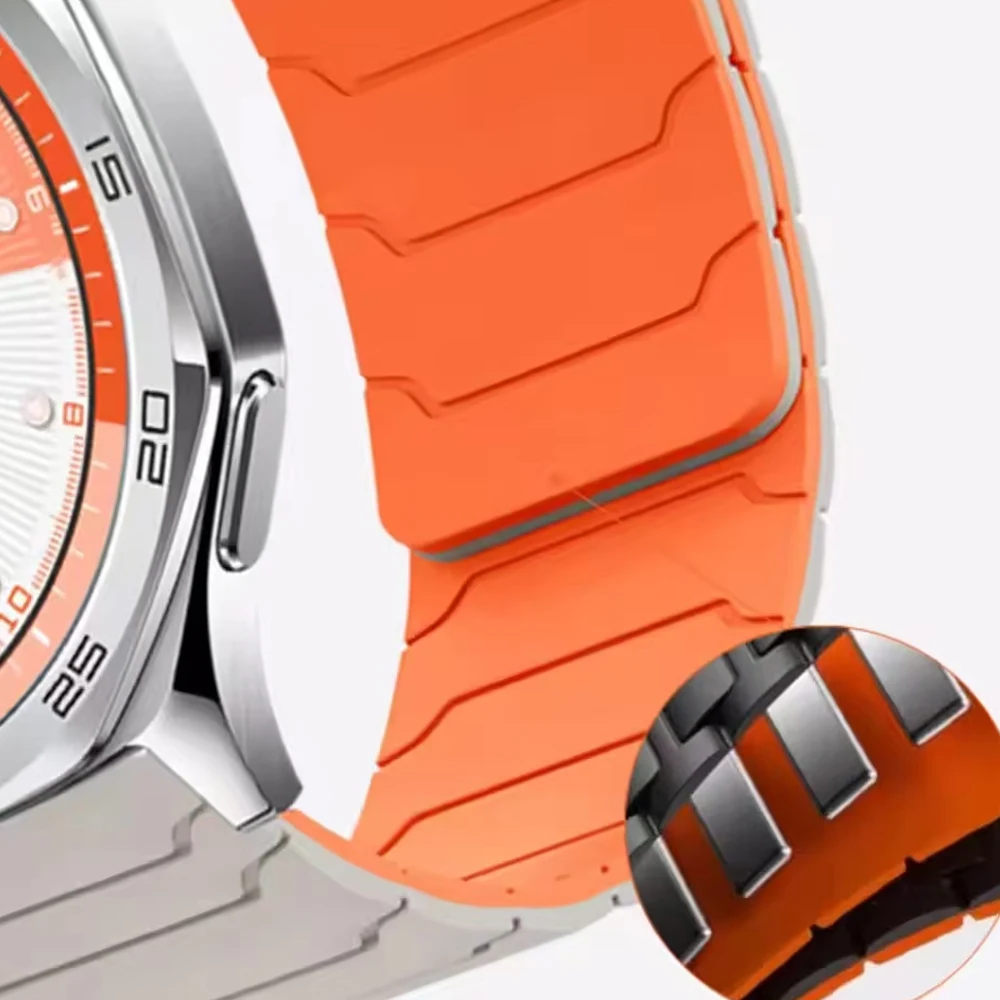 حزام ساعة مغناطيسي 20 مللي متر/22 مللي متر من السيليكون لساعة سامسونج جالاكسي 7/6/4/كلاسيكي/5 برو/جير S3/أكتيف 2 حزام سوار بديل