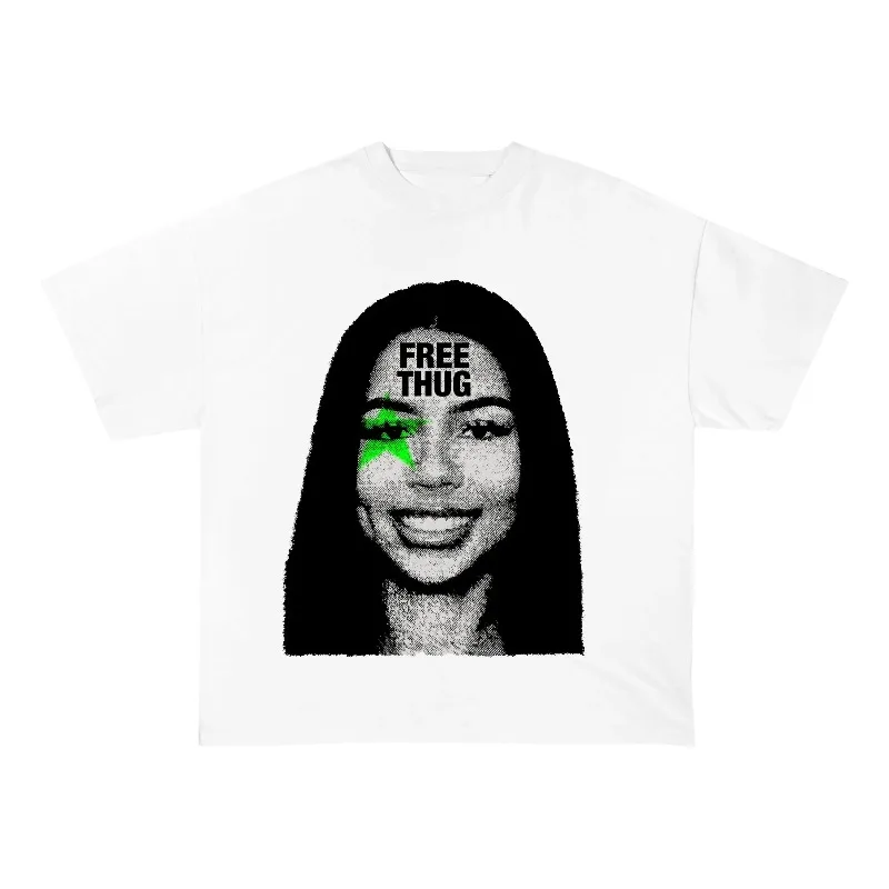 Mariah Carey Scientist T-shirt, Pattern T-shirt, Y2K T-shirt Retro T-shirt Aesthetic Punk Style Unisex Cotton Breathable T-shirt