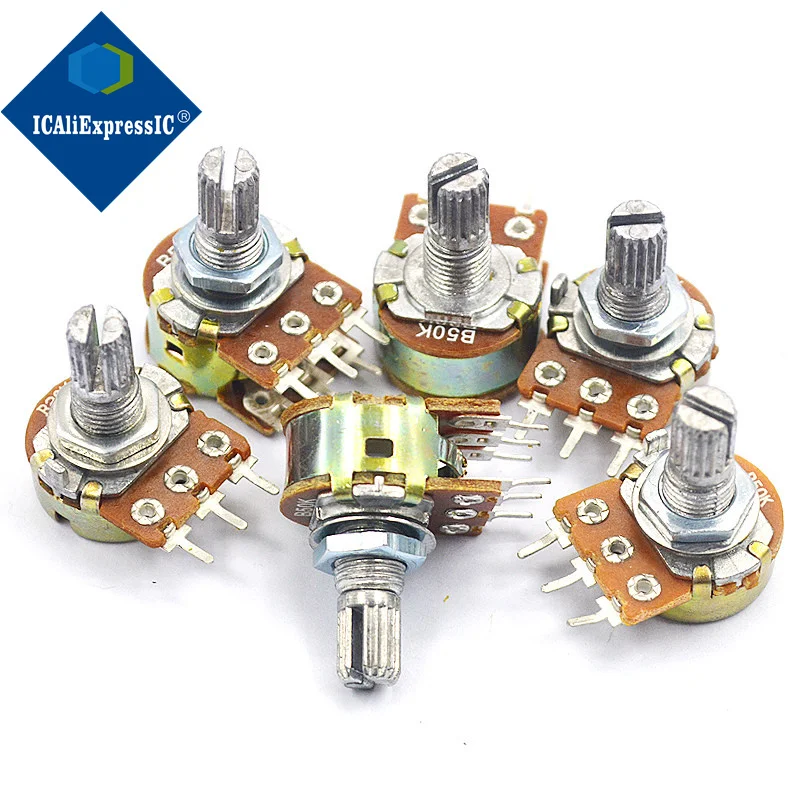 1piece For Edifier C1 audio potentiometer R201TII 148 type double potentiometer A5K handle length 15MM flower