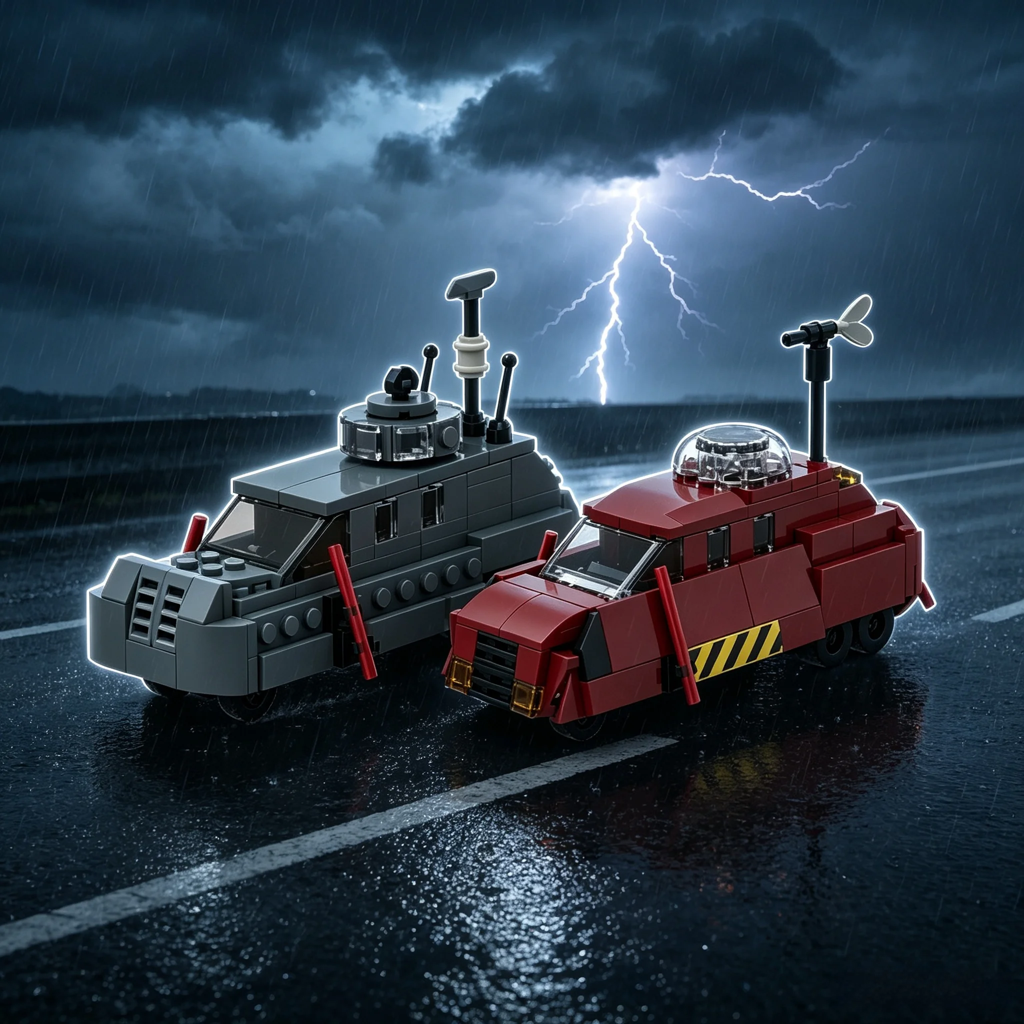 Creative Tornado Intercept Vehicle Car TIV2 Building Blocks Toys Armored Car