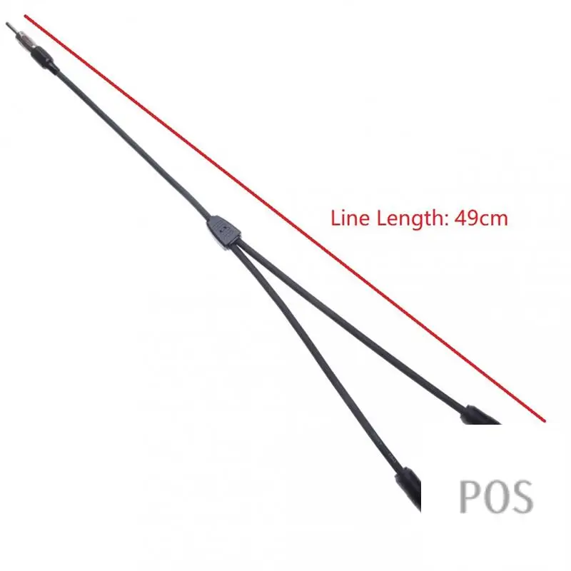 هوائي 1 ذكر إلى 2 أنثى تمديد كابل 1 في 2 هوائي تحويل الراديو هوائي-POS