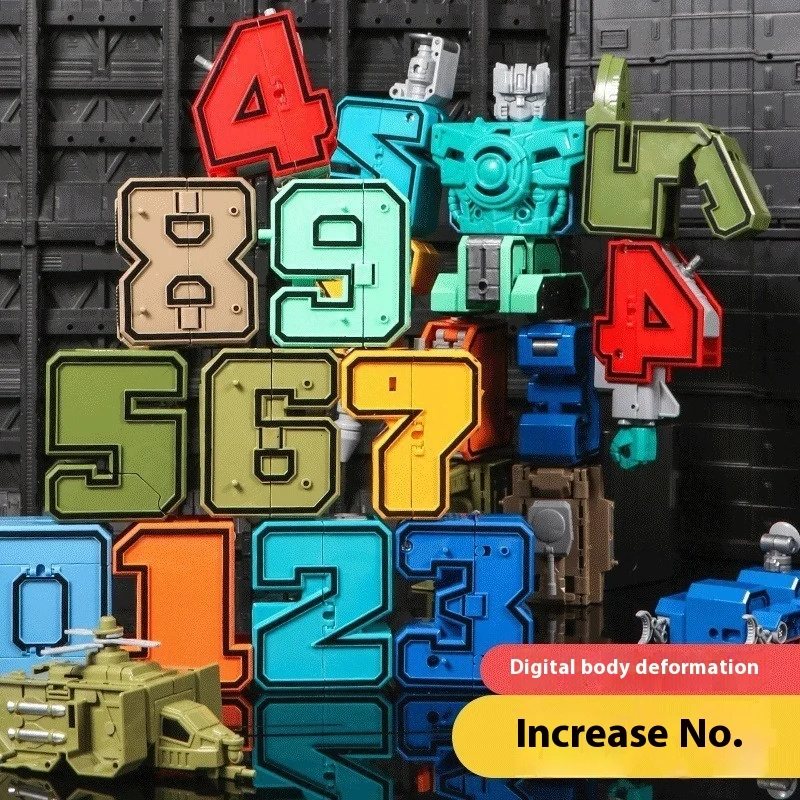 

2025 Explosions Children'S Deformation Digital Robot Letter Deformation Fit Autobots Assembled Boys' Educational Toys