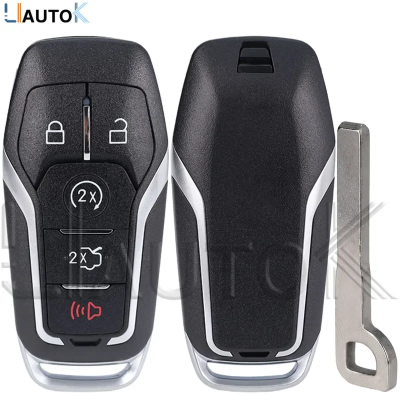 

Remote Smart Key Fob Case For Ford Fusion Mustang Explorer For Lincoln 2013-2017 Auto Keyless Entry Key Shell MKZ MKC 5 Button