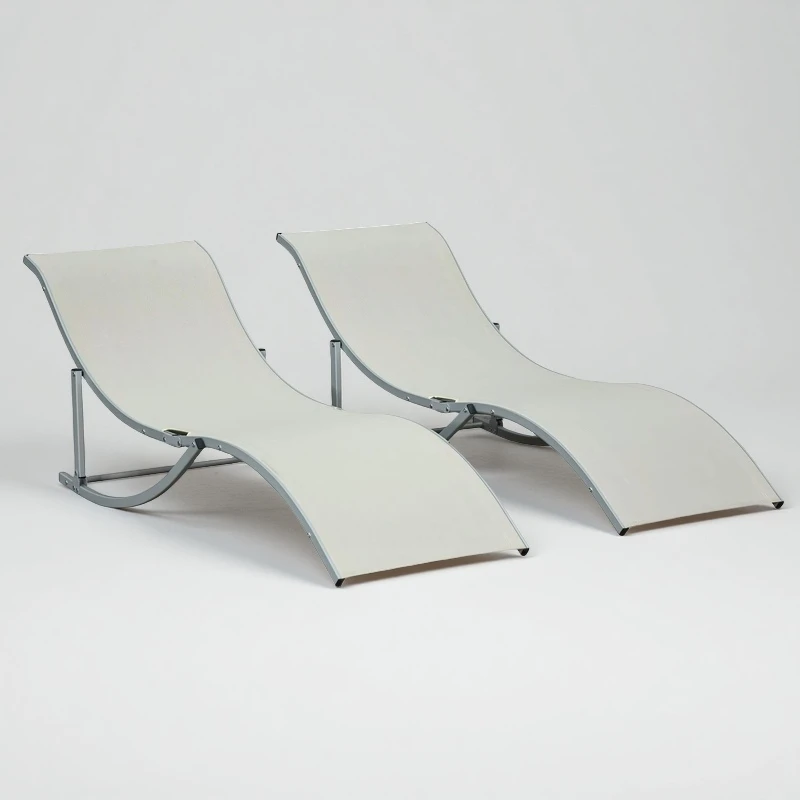 

Aluminum Sun Lounger Outdoor Beach Chair Foldable Poolside Chaise Lounge For Garden, Patio, And Seaside Relaxation