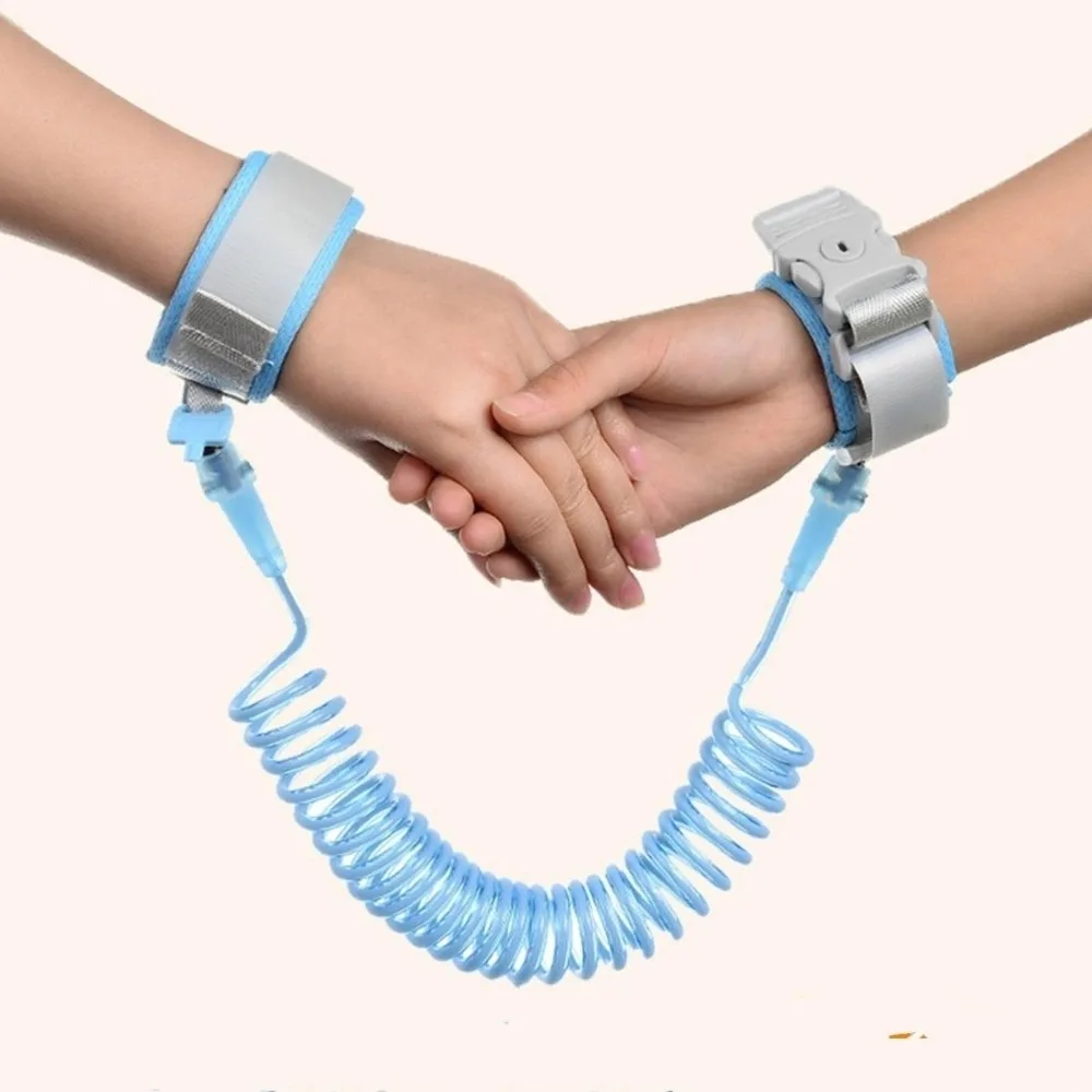 

Steel Wire Baby Traction Rope Adjustable Breathable Anti-lost Wrist Link Band Magnetic Induction Unlocking Soft Baby Leash Strap