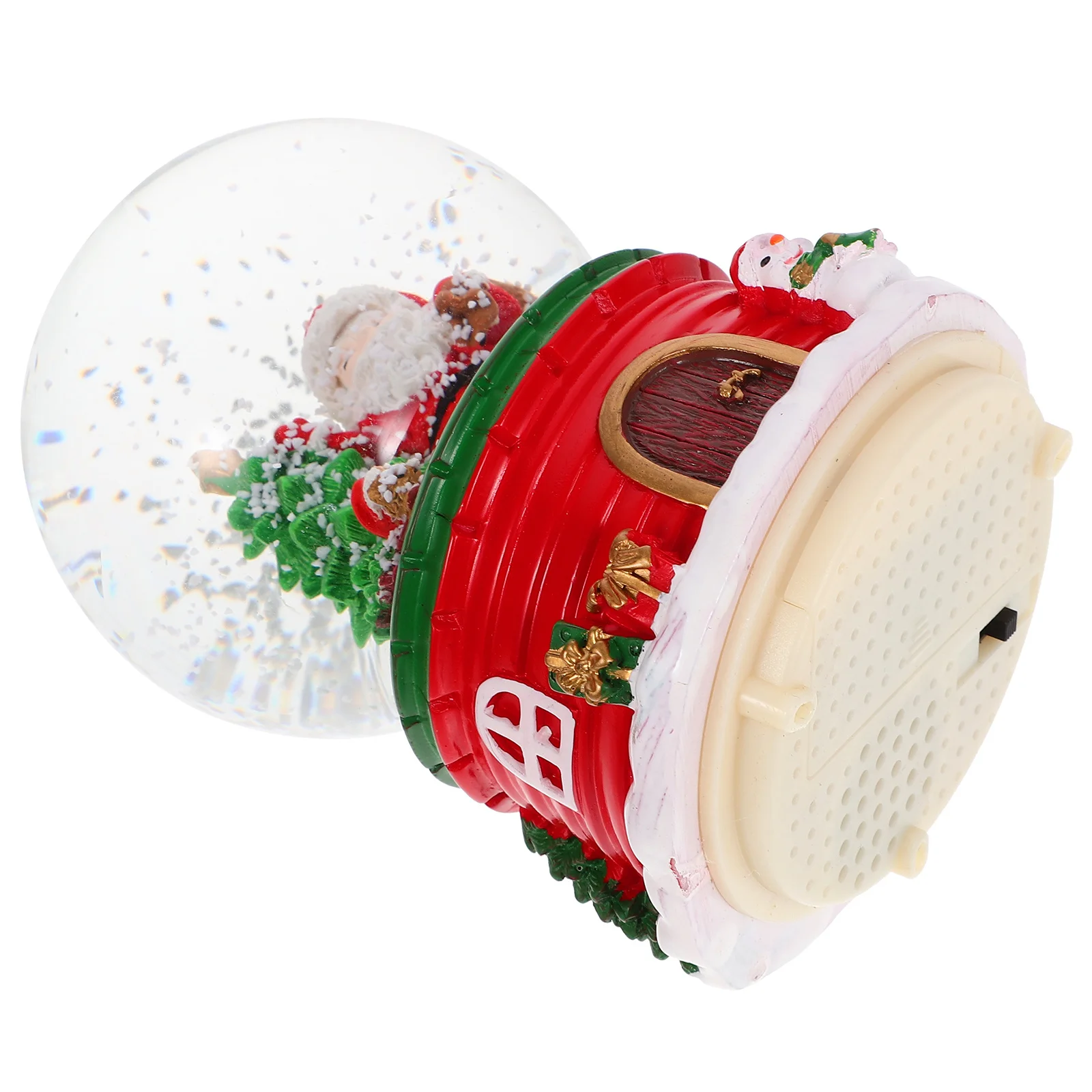 

Crystal Ball Christmas Decor Musical Glass Snow Globe with Luminous Design for Home Office Bar Desktop Decoration Xmas Crystal