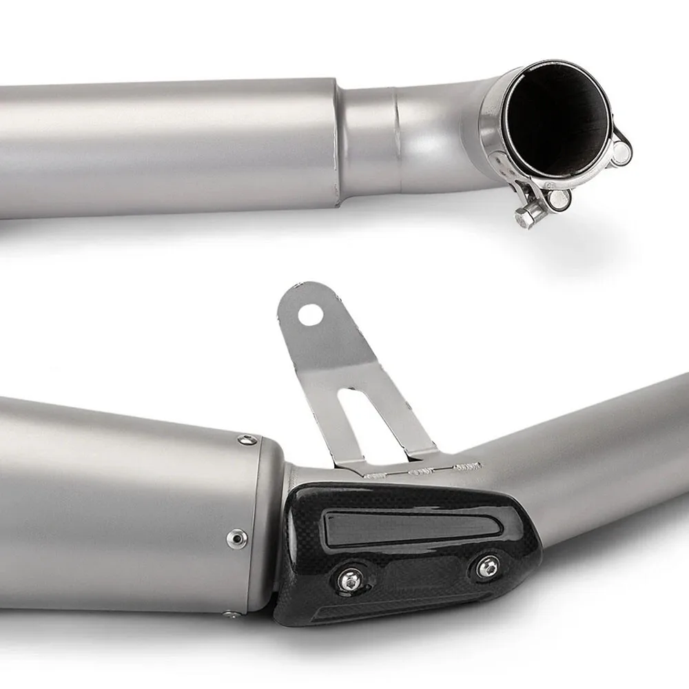 لهوندا CBR1000RR 2008-16 العادم منتصف وصلة الأنابيب الكربون الخمار الانزلاق على نظام أنظمة العادم أنابيب العادم