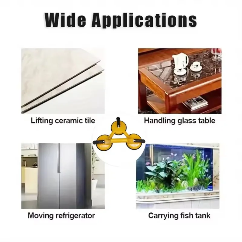 Aluminum Alloy Single Claw/two Claws/three Claws/four Claws Glass Suction Cup Extractor Tile Floor Tile, Handling Tool