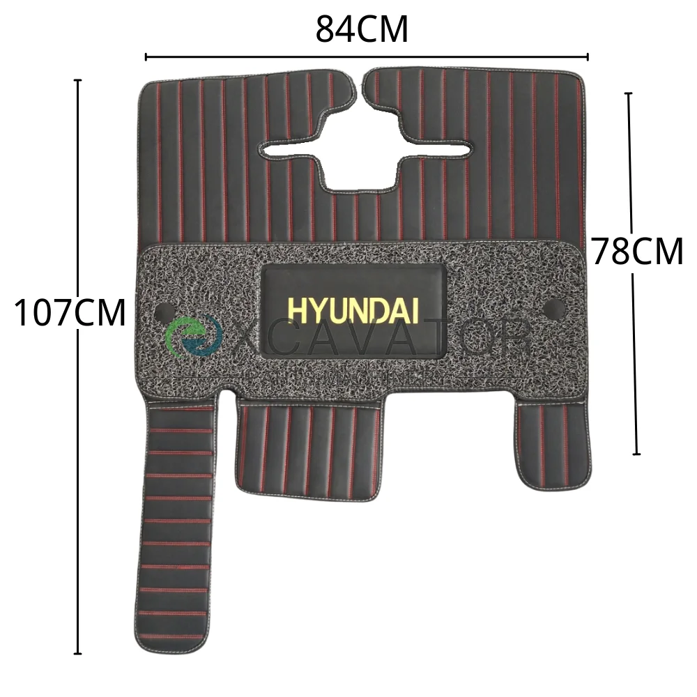 For Hyundai R215/225/325/330-9 225VS Special Floor Rubber Anti-skid Excavator Cab Floor Mat Carpet Protect Clean Decorations