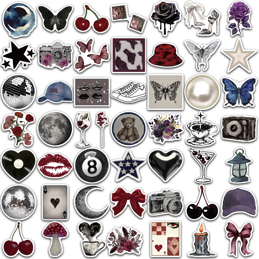 50/100 قطعة الإبداعية Pinterest فتاة الكتابة على الجدران ملصقات الهاتف صور كتب التزلج أكواب إطار الصورة شخصية الديكور #6