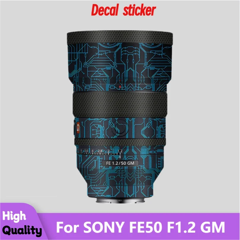 For SONY FE50 F1.2 GM Lens Body Sticker Protective Skin Decal Vinyl Wrap Film Anti-Scratch Protector Coat